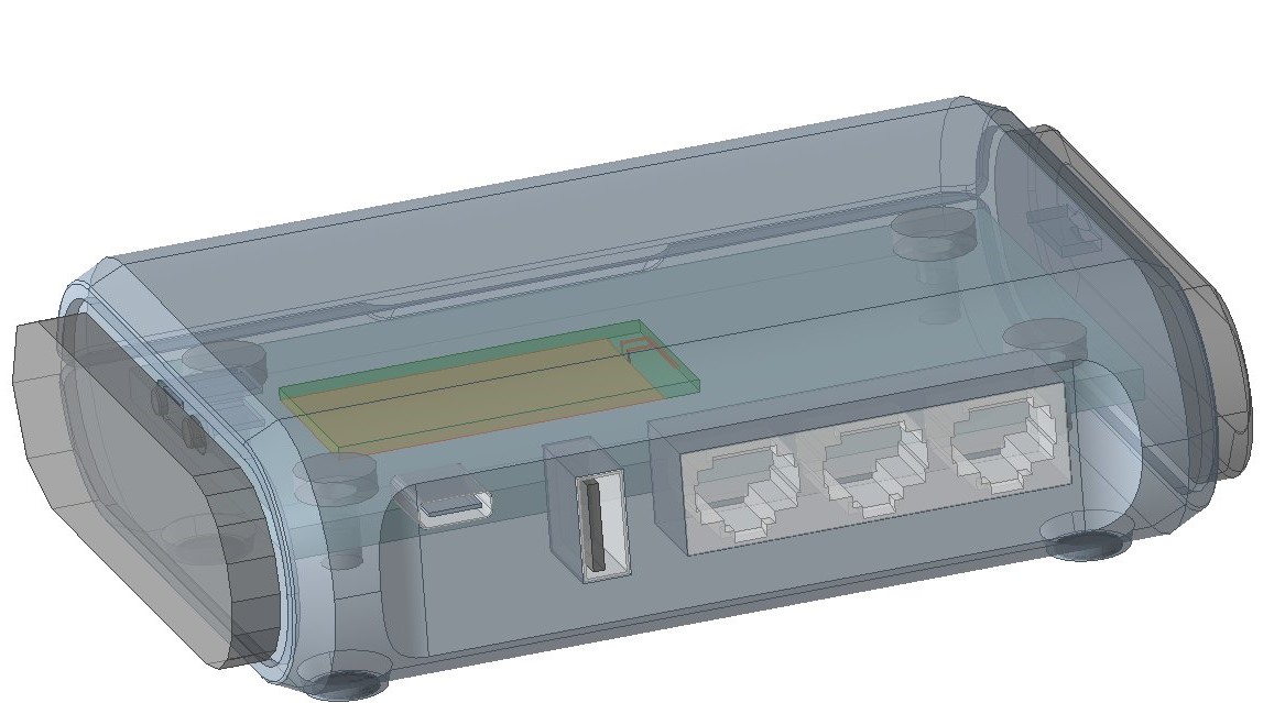 Wi-Fi router geometry schematic